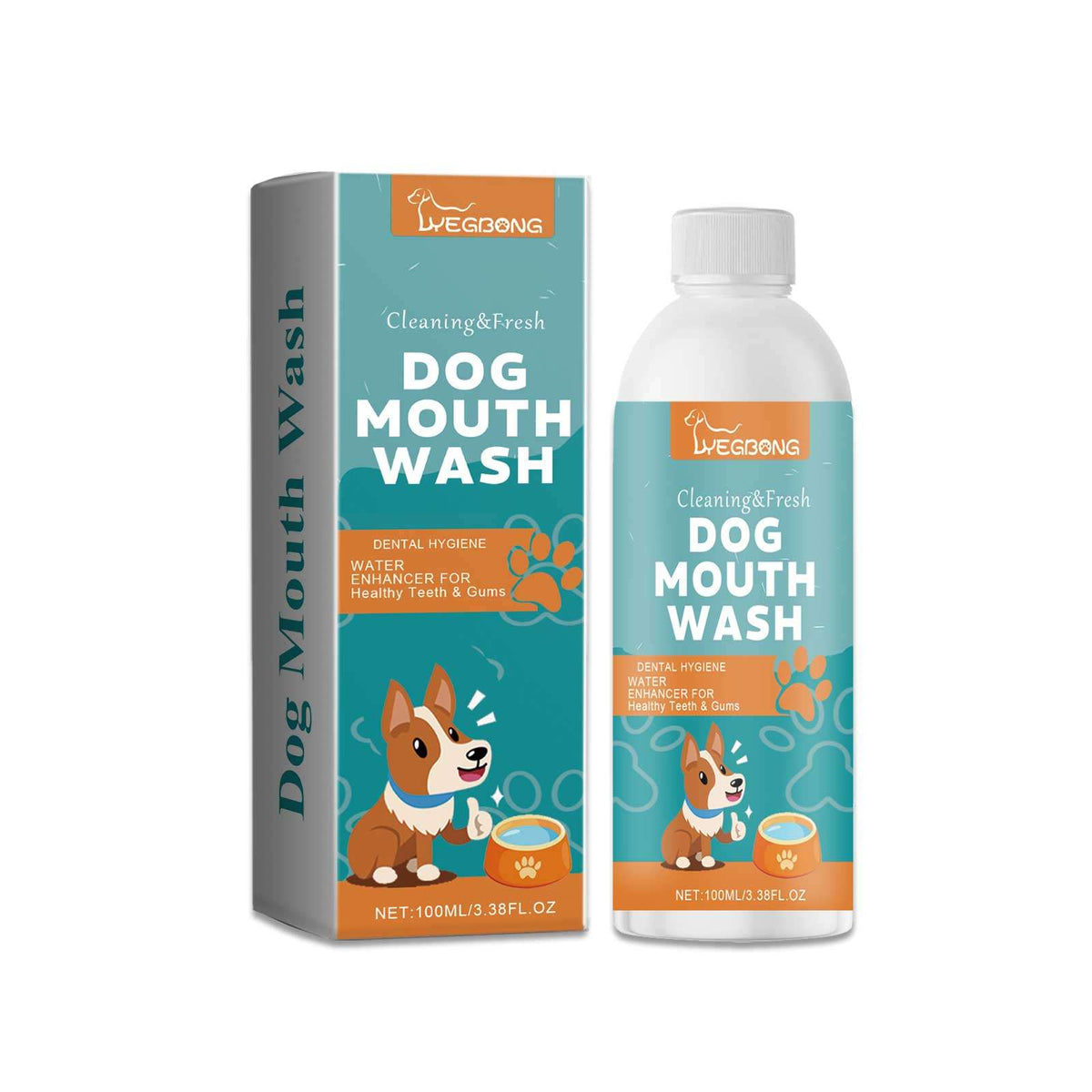 Dog mouthwash care for pet oral hygiene and tartar prevention