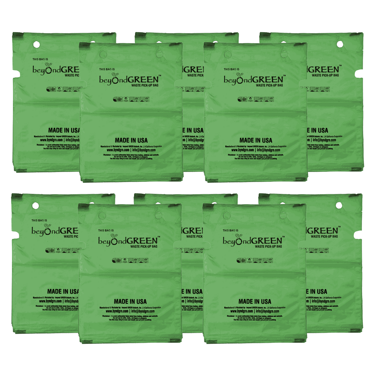 Durable dog poop bags refill pack for park dispensers 100 count