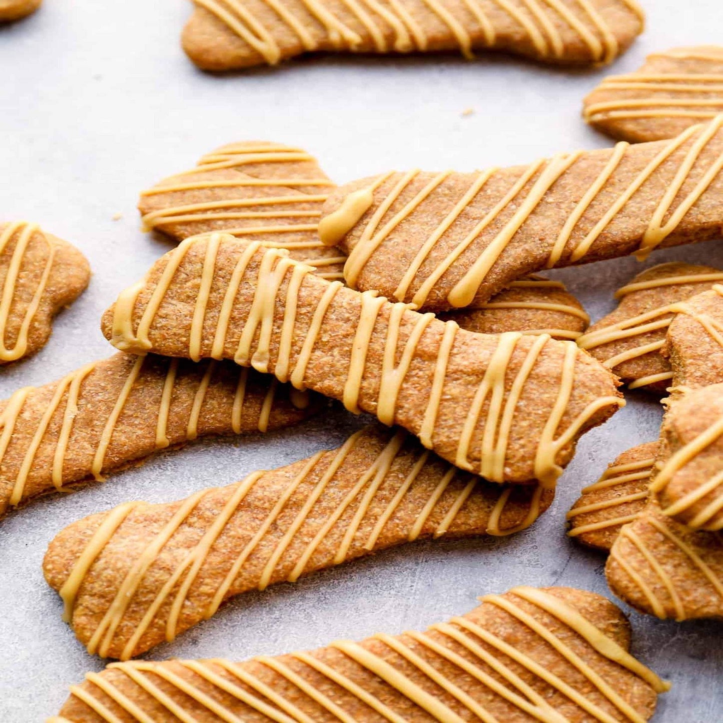 Peanut Butter Dipped Bones - Organic Dog Treats for Healthy Snacking