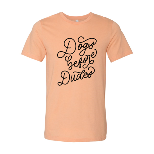 Dogs Before Dudes soft cotton t-shirt for dog lovers