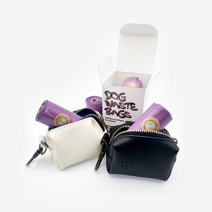 Leather Poop Bag Dispenser - Stylish & Durable Dog Waste Bag Holder