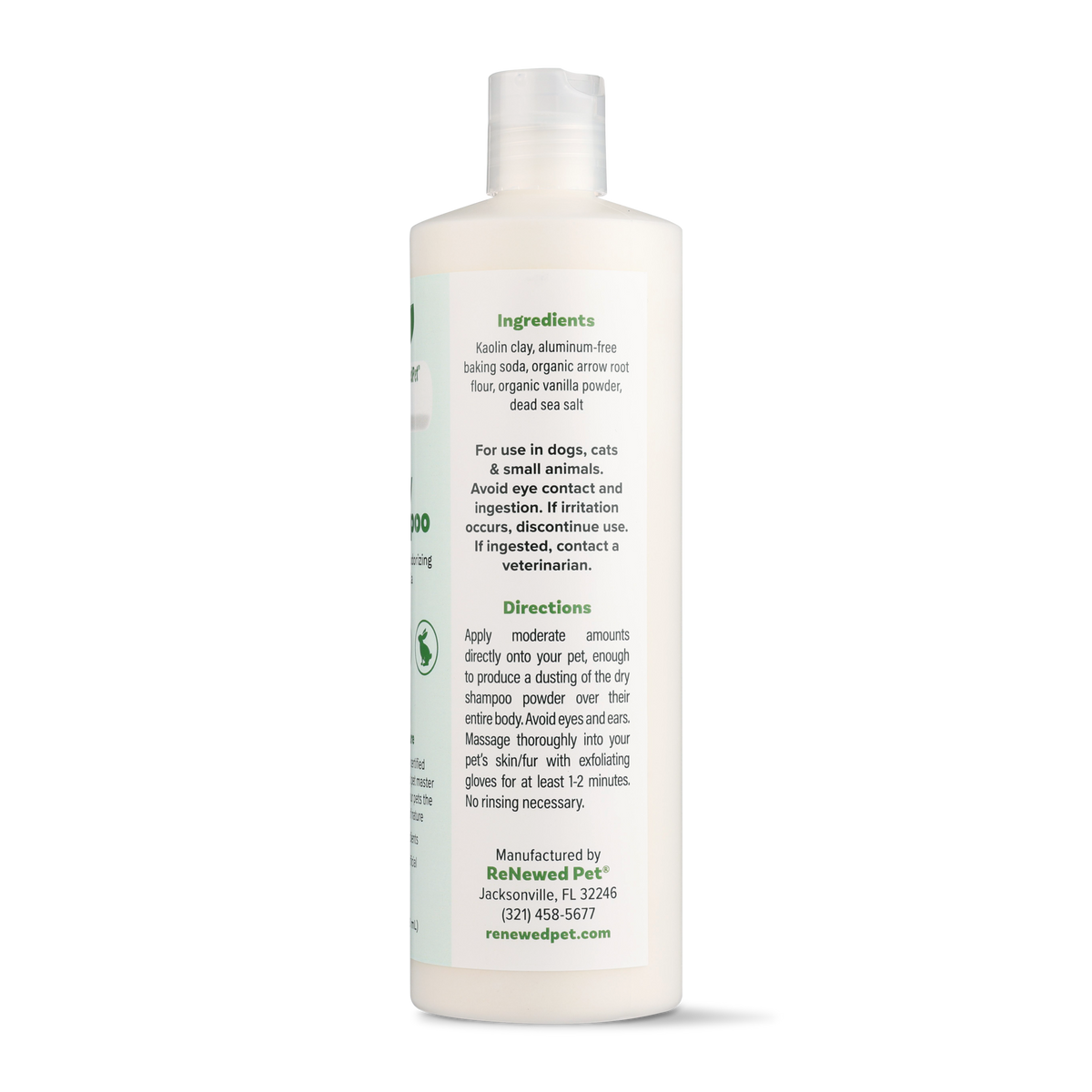 4-ALL PETS natural dry shampoo for pets with exfoliating gloves