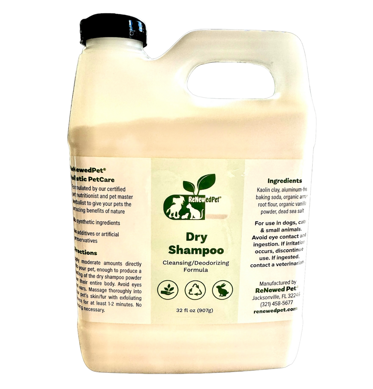 4-ALL PETS dry shampoo natural organic pet grooming product
