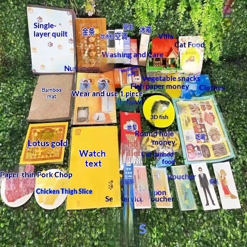 Pet Funeral And Ancestral Rite Paper Offerings