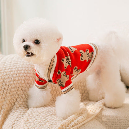 Pet Dogs Simple Warm Knitted Sweater