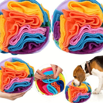 Dog Sniffing Training Blanket Snuffle Ball Mat Detachable Pads Puzzle Toy Pet Supplies For Dogs Cats