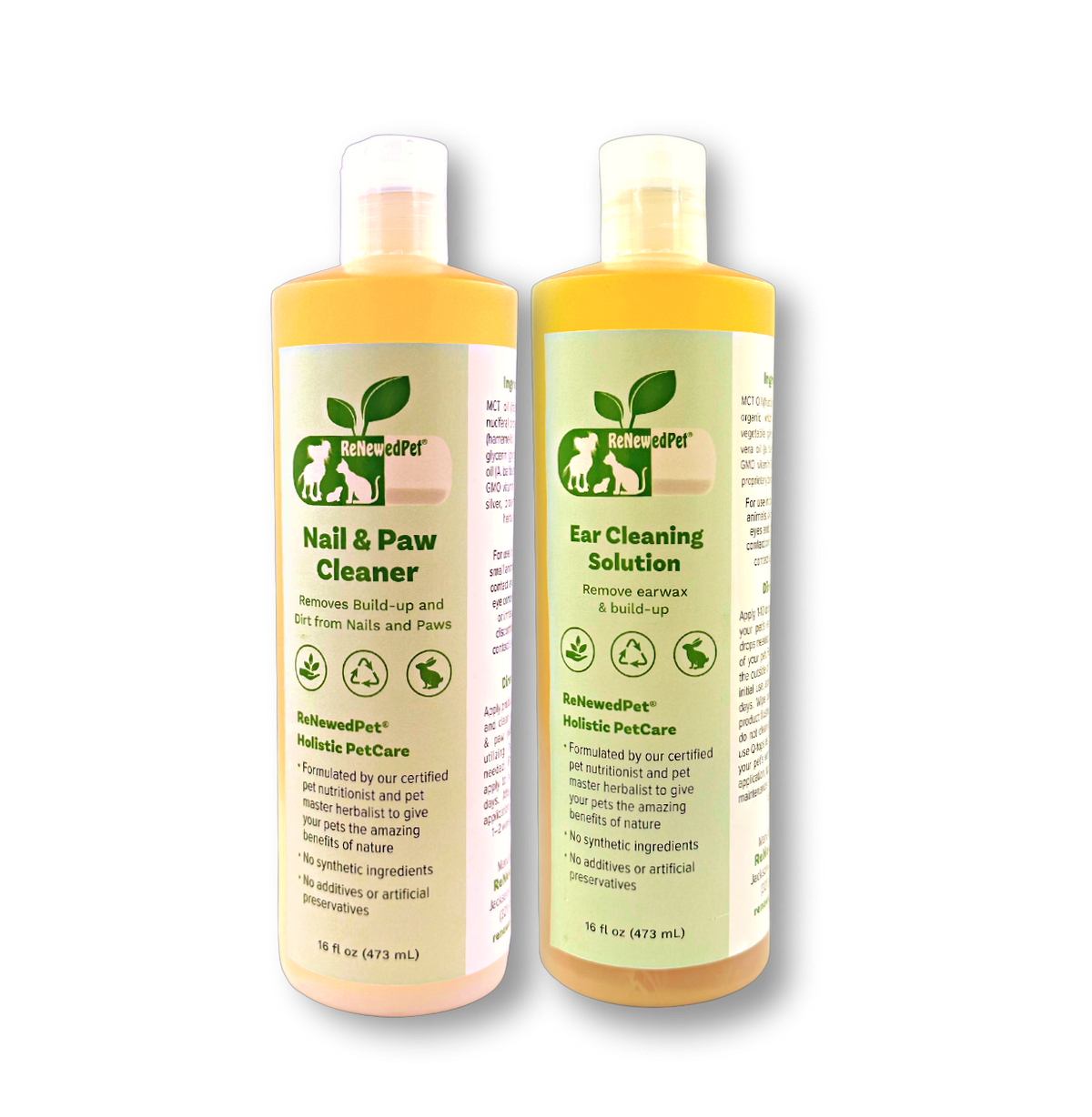 4-ALL PETS ear and nail cleaner kit with natural grooming products