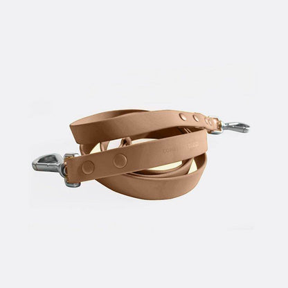 Durable easy-to-clean dog leash with nylon strap and metal buckle