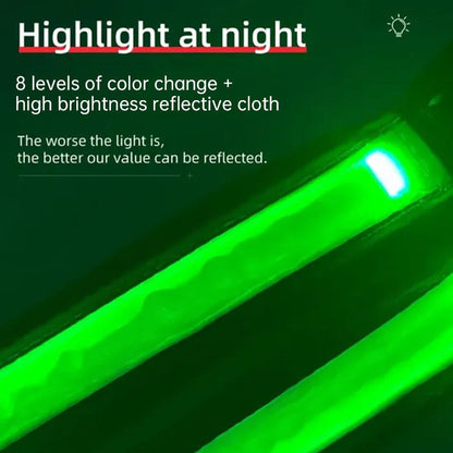 explosion proof LED chest brace and collar for dogs with color-changing lights