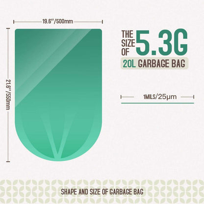 BIOOK Compostable Dog Poop Bags eco-friendly leak-proof certified biodegradable pack of 25 bags