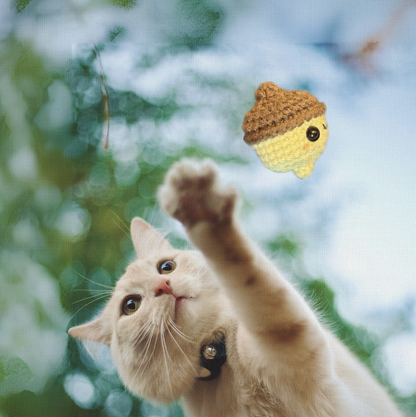 Augie the Acorn | Weighted Cat Toy for Instinctive Play and Enrichment