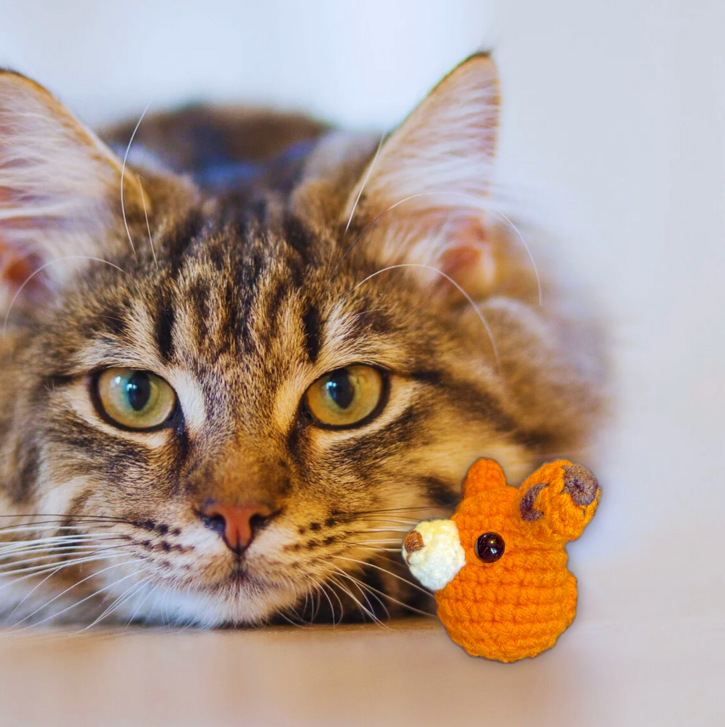 Weighted Cat Toy: TJ the Fox Handmade Toy with Miracle Nip Botanicals