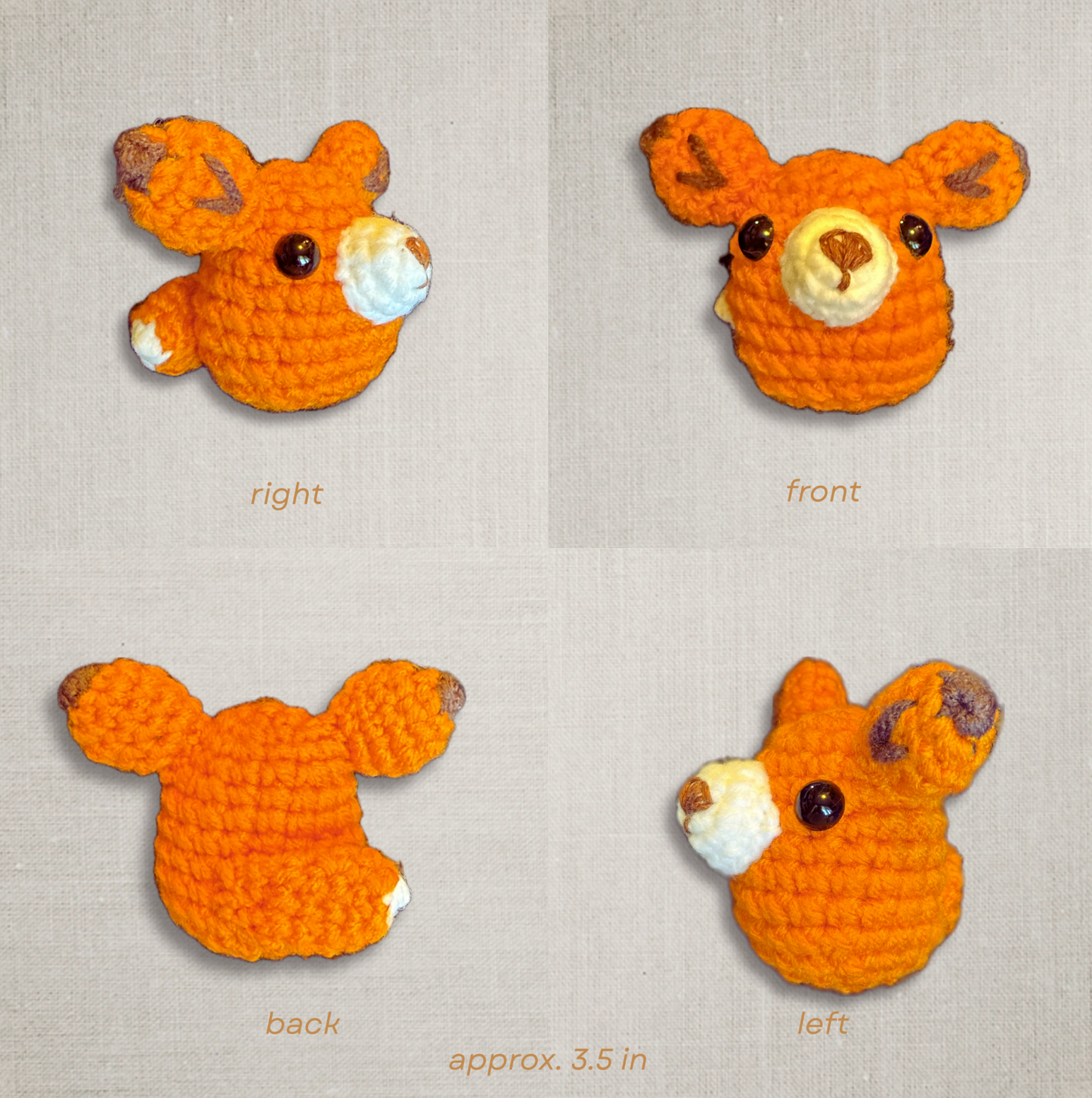 Weighted Cat Toy: TJ the Fox Handmade Toy with Miracle Nip Botanicals