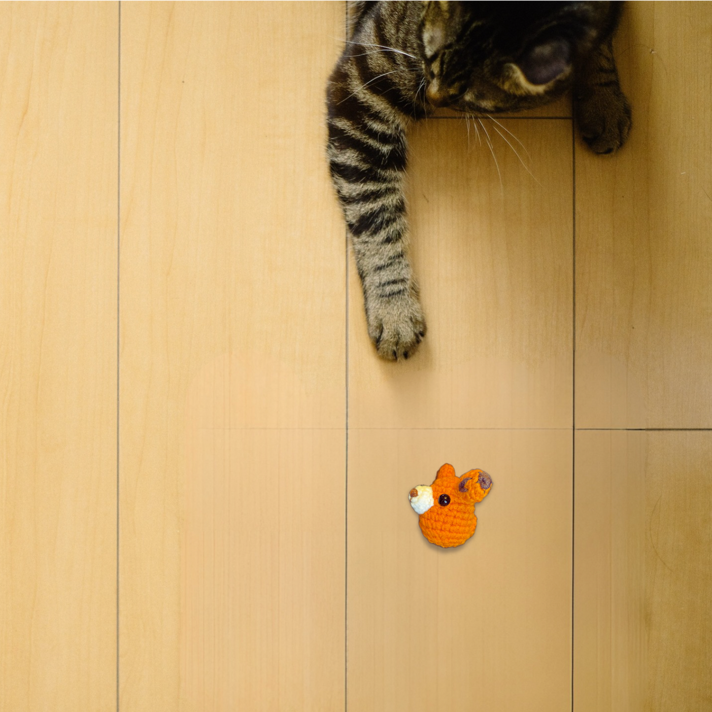 Weighted Cat Toy: TJ the Fox Handmade Toy with Miracle Nip Botanicals