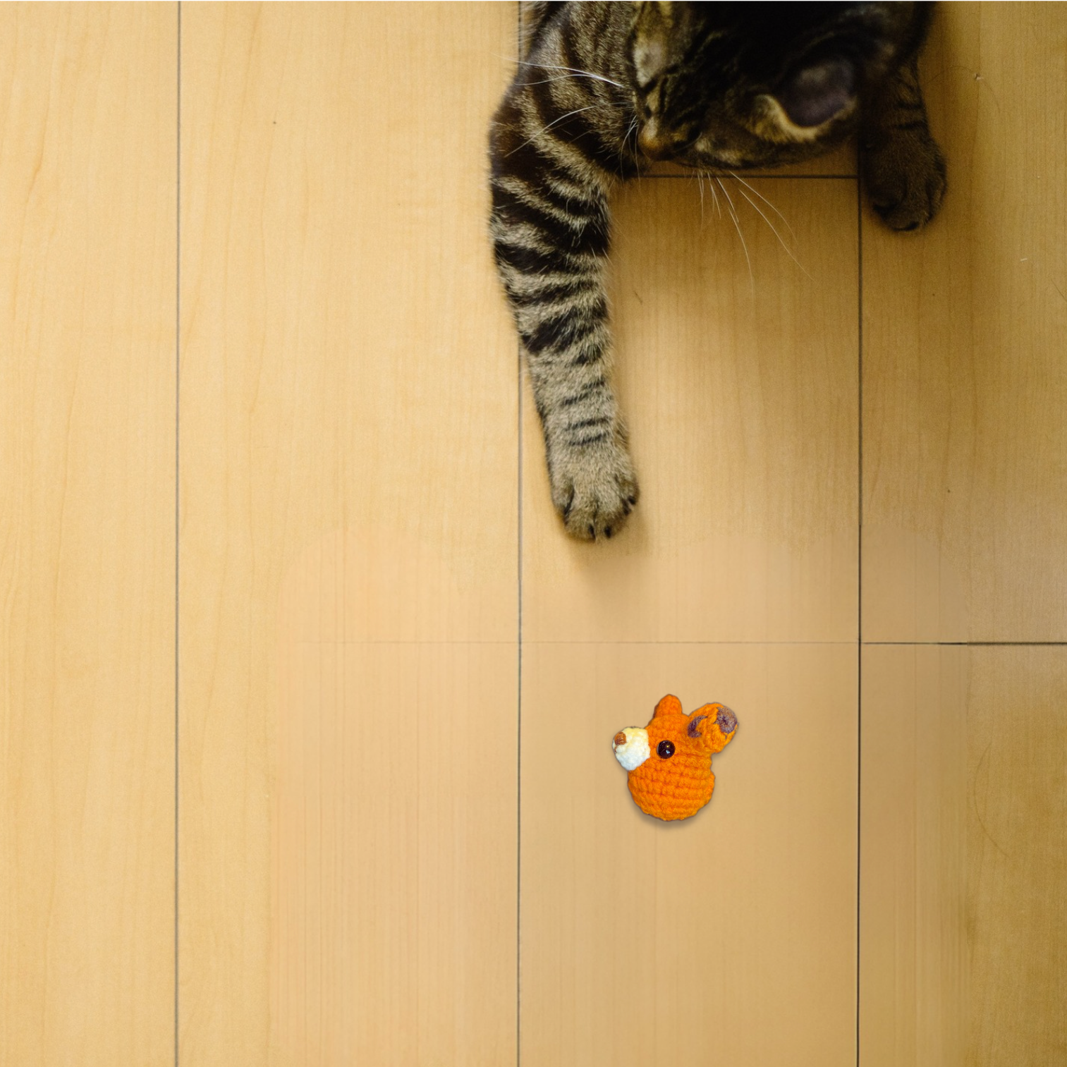 Weighted Cat Toy: TJ the Fox Handmade Toy with Miracle Nip Botanicals