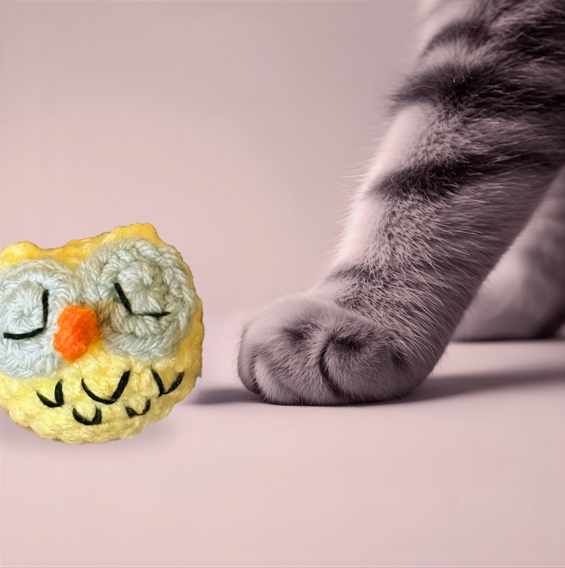 Yolk the owl | Lightweight Cat Toy, Engaging Play & Scent Stimulation