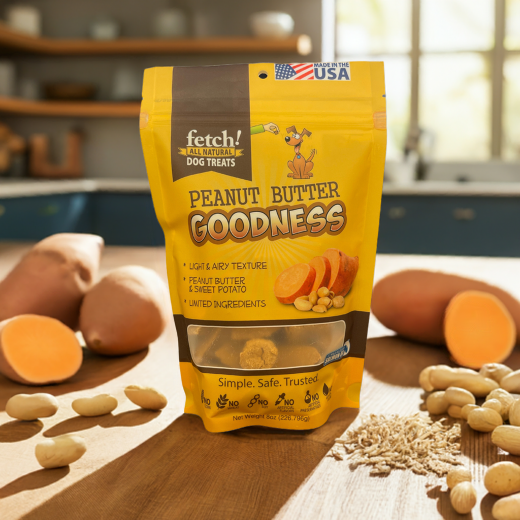 Peanut Butter Goodness Biscuits | Fetch! Dog Treats All-Natural Snacks