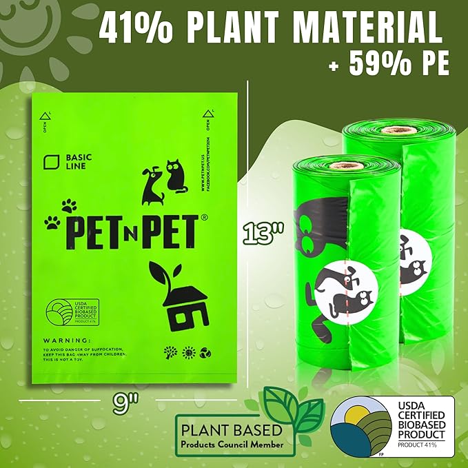 41% Plant-based Poop Bags