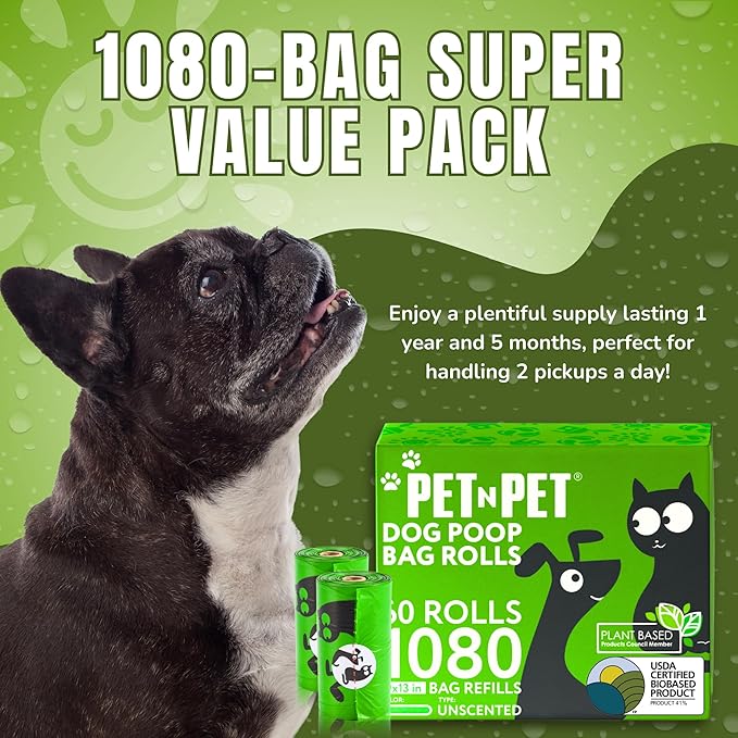 41% Plant-based Poop Bags