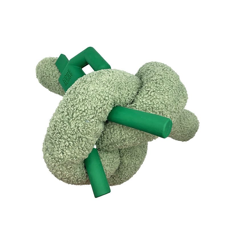 COME HERE BUDDY’s Knott plush velvet dog toy for creative knot play