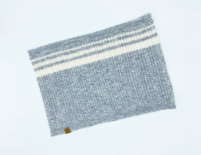 Cashmere Blend Scarf sets for Pets and their humans, Heather Grey