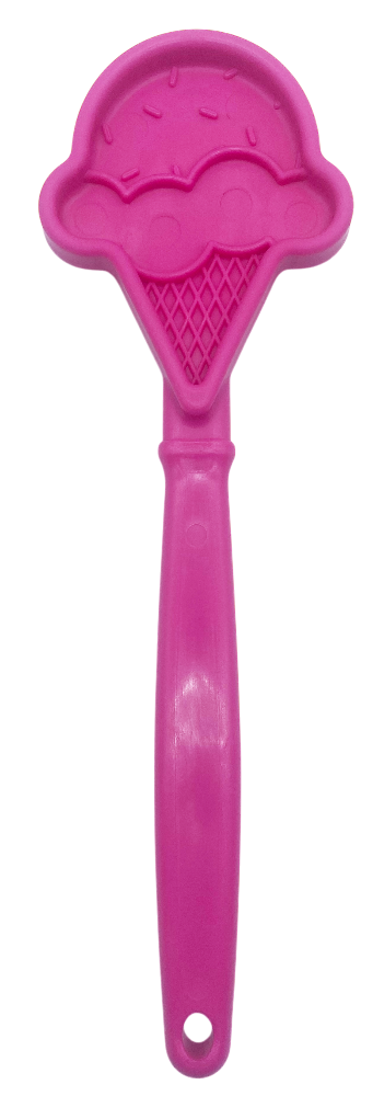 Hand-held eStick dog enrichment lick toy with textured surface