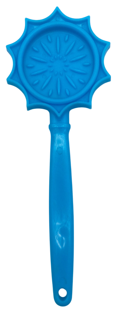 Hand-held USA made eStick dog enrichment lick toy with textured surface