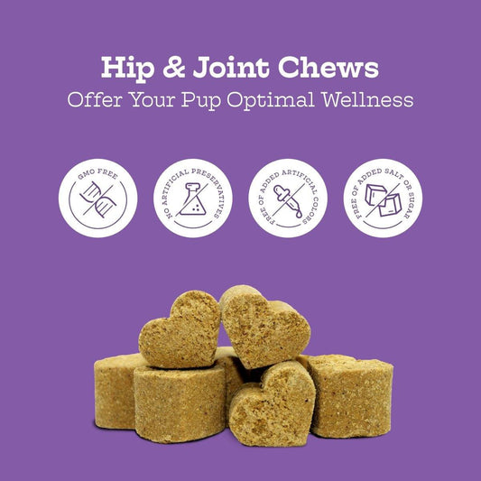 Hip and Joint Chews for dogs with glucosamine and MSM