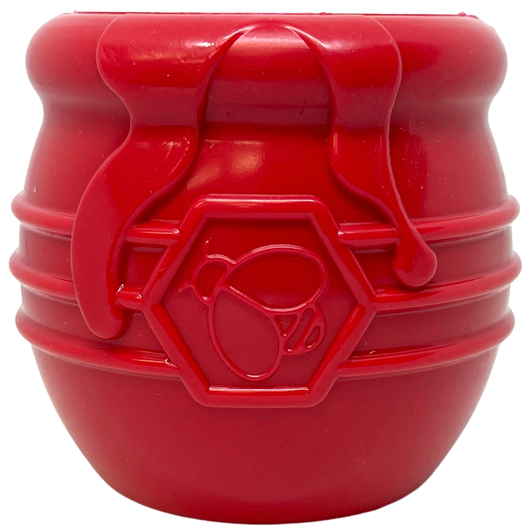 Honey Pot Dog durable rubber treat dispenser enrichment toy