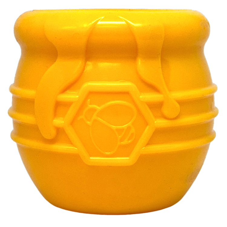 Honey Pot Dog durable rubber treat dispenser toy