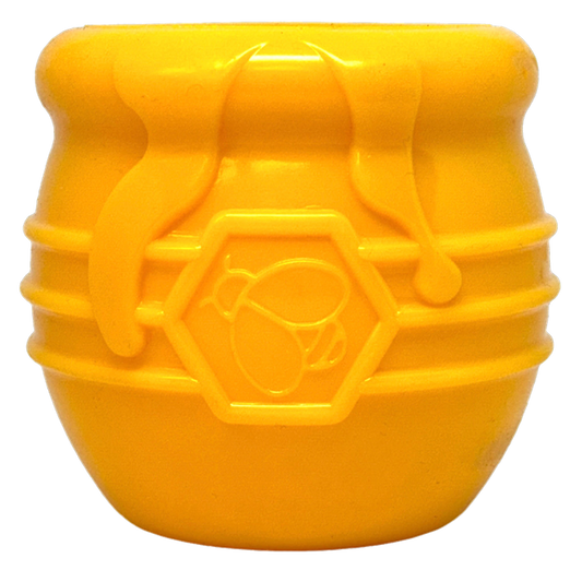 Honey Pot Dog durable rubber treat dispenser toy