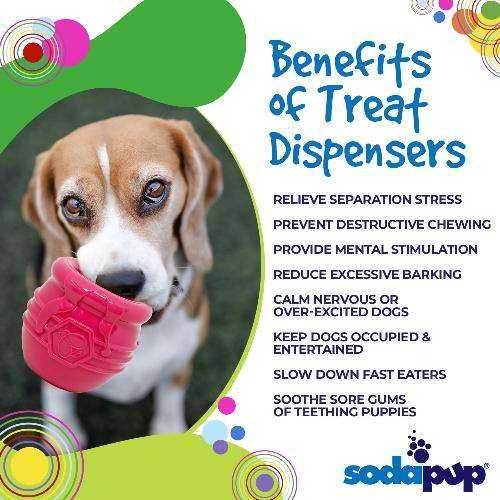 Honey Pot Dog durable rubber treat dispenser toy made in USA