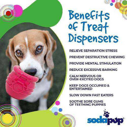 Honey Pot Dog durable rubber treat dispenser toy made in USA
