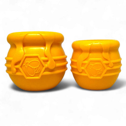 Durable Honey Pot Dog treat dispenser rubber enrichment toy