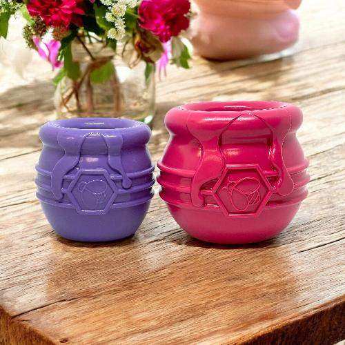 Durable Honey Pot Dog eCup rubber treat dispenser toy