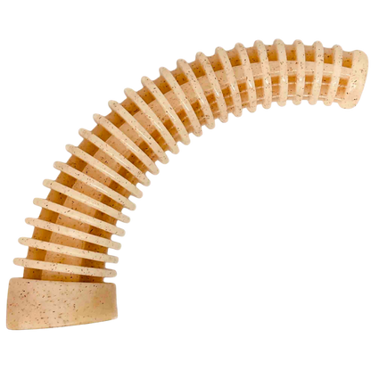 Flufflehorn Dental Antler nylon dog chew toy with dental ridges for power chewers, USA made, XL size
