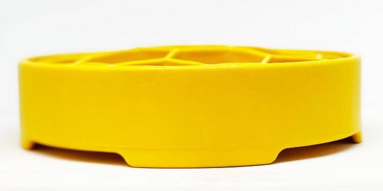 Honeycomb eBowl slow feeder dog bowl for mental enrichment and slow eating