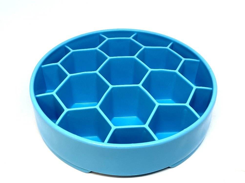 Honeycomb eBowl slow feeder dog bowl for mental enrichment