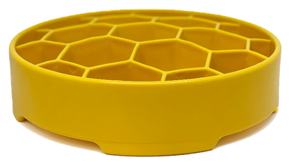 Honeycomb eBowl slow feeder dog bowl for mental enrichment