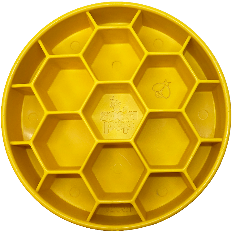 Honeycomb eBowl slow feeder dog bowl made in USA