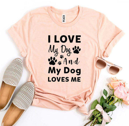 I Love My Dog graphic t-shirt by Bella Canvas