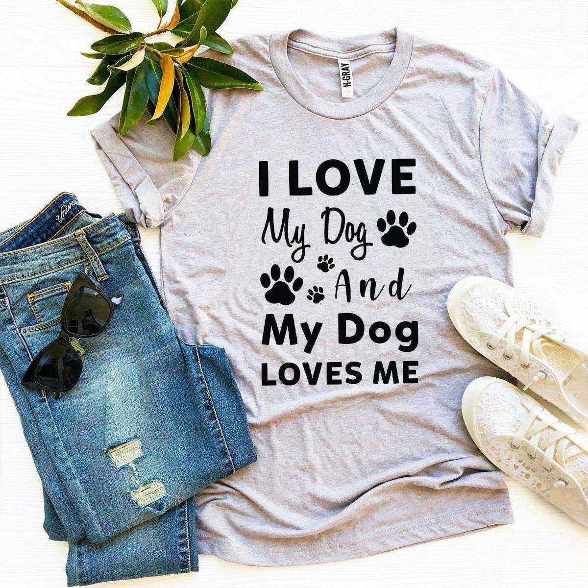 I Love My Dog graphic t-shirt made of soft cotton