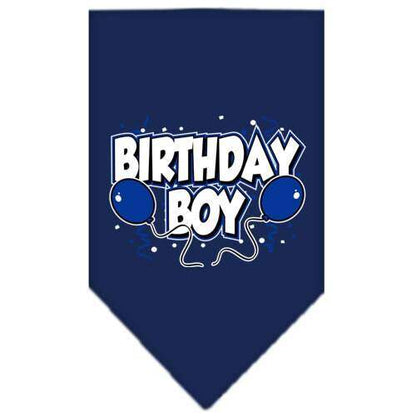 Pet and dog bandana with "Birthday Girl" and "Birthday Boy" screen print, cotton, durable, machine washable