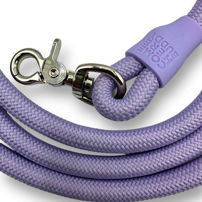 Hands-free kismet dog leash worn around waist for walking dogs