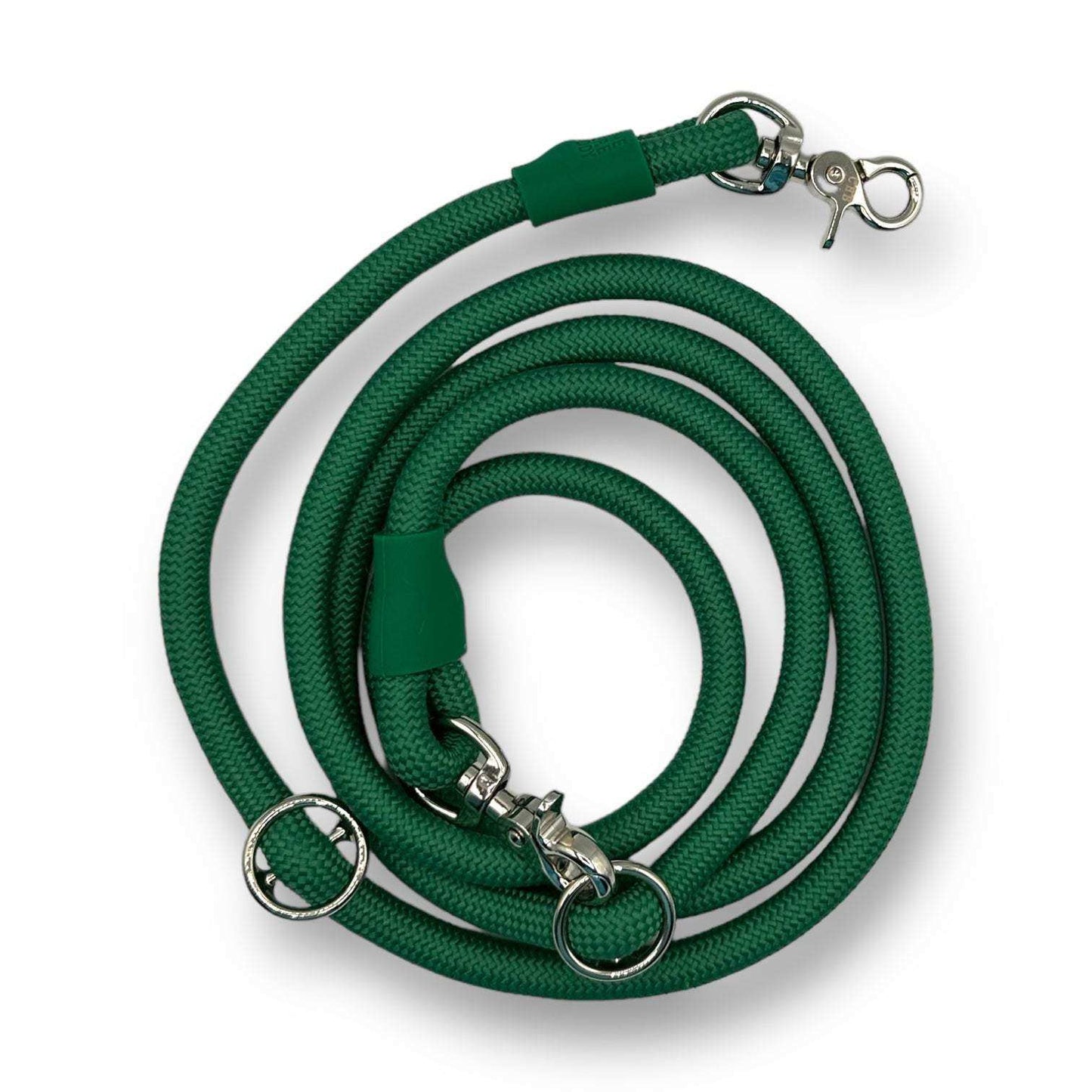 Hands-free Kismet dog leash worn around waist for walking