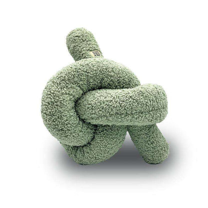Knott plush velvet dog toy by COME HERE BUDDY with interactive knot design
