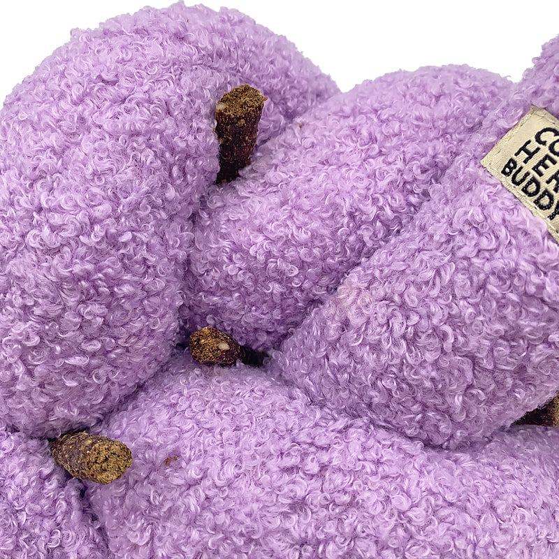 Knott plush velvet dog toy for interactive play