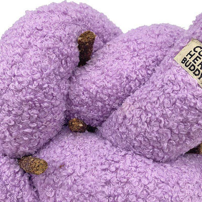 Knott plush velvet dog toy for interactive play