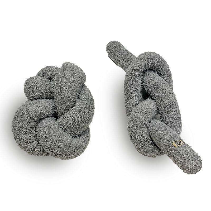 Knott plush velvet dog toy by COME HERE BUDDY for interactive play