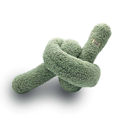 Knott plush velvet dog toy for interactive play